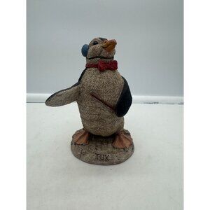 Vintage Tim Wolfe "Tux" Penguin Conducter Figurine Signed